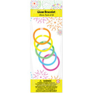5 PACK of Party Costume Glow Bracelets 10 pack