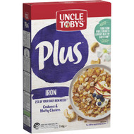 5 PACK of Uncle Tobys Cereal Plus Iron 410g