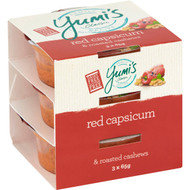 5 PACK of Yumi's Red Capsicum & Roasted Cashews Dip 3x65g