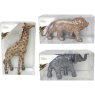 5 PACK of Christmas Safari Animals Assorted