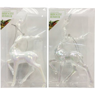 5 PACK of Christmas Woodland Iridescent Reindeer Assorted