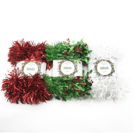 5 PACK of Christmas Tinsel 4m Assorted