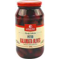 5 PACK of Sandhurst Olives Kalamata Pitted 500g