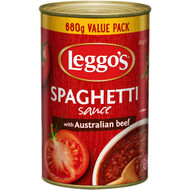 5 PACK of Leggos Pasta Sauce Spaghetti With Beef 680g