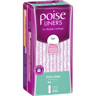 5 PACK of Poise Incontinence Liners Extra Long Absorbency 22 pack