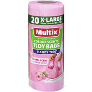 5 PACK of Multix Kitchen Tidy Bags X-large Colour Scents 50l 20pk
