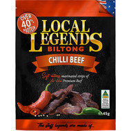 5 PACK of Local Legends Biltong Chilli 45g
