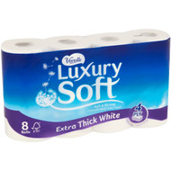 5 PACK of Vevelle Toilet Paper 4ply 8 pack