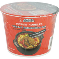 5 PACK of Ichiban Noodle Bowl Roast Beef 150g