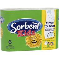 5 PACK of Sorbent Kids Toilet Tissue 6 pack