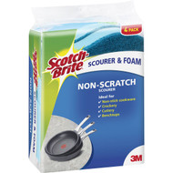 5 PACK of Scotch-brite Non Scratch Foam Scrub Sponge 4 pack