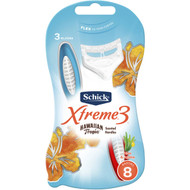 5 PACK of Schick Womens Xtreme 3 Hawaiian Tropic 8 pack
