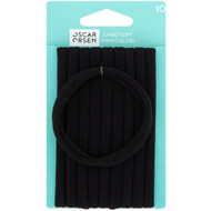 5 PACK of Oscar Orsen Jumbo Soft Ponytailers Black 10 pack