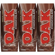 5 PACK of Oak Chocolate Flavoured Milk 3x250ml