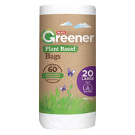 5 PACK of Multix Greener 60% Plant Based Kitchen Tidy Garbage Bags L 20 pack