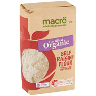 5 PACK of Macro Organic Self Raising Flour 1kg