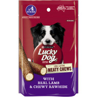 5 PACK of Lucky Dog Meaty Chew Lamb 4 pack