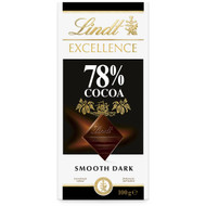 5 PACK of Lindt Excellence Rich Dark Chocolate 78% Cocoa 100g block