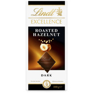 5 PACK of Lindt Excellence Dark Chocolate Roasted Hazelnut 100g block