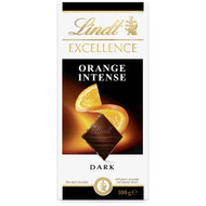 5 PACK of Lindt Excellence Dark Chocolate Orange Intense 100g block