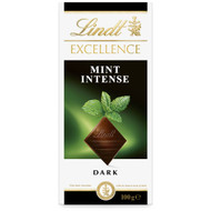 5 PACK of Lindt Excellence Dark Chocolate Mint Intense 100g block