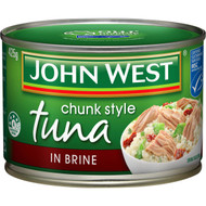 5 PACK of John West Tuna Light In Brine 425g