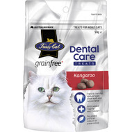5 PACK of Fussy Cat Dental Care Treats Kangaroo Grain Free 50g