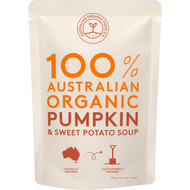 5 PACK of Australian Organic Food Co Pumpkin & Sweet Potato Soup Pouch 330g