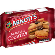 5 PACK of Arnott's Assorted Cream Biscuits 500g