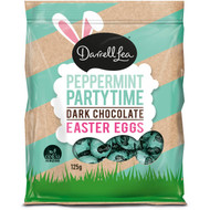 5 PACK of Darrell Lea Peppermint Partytime Dark Chocolate Easter Eggs 125g
