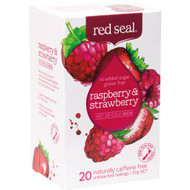5 PACK of Red Seal Raspberry & Strawberry Hot Or Cold Brew Tea 20 pack