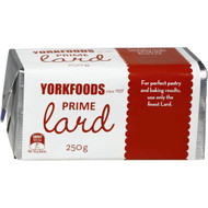 5 PACK of York Foods Lard  250g