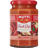 5 PACK of Mutti Pesto Style Stir Through Sauce Red Tomato 280g