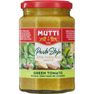 5 PACK of Mutti Pesto Style Stir Through Sauce Green Tomato 280g