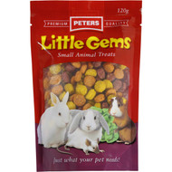 5 PACK of Peters Rabbit & Guinea Pig Little Gems Treats 120g