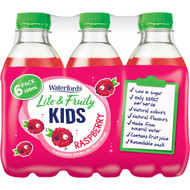 5 PACK of Waterfords Lite & Fruity Kids Raspberry  6x300ml