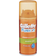 5 PACK of Gillette Fusion Hydra Shaving Gel Sensitive Skin 70g