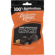 5 PACK of Buderim Dark Chocolate Coated Ginger 150g