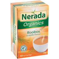 5 PACK of Nerada Organic Rooibos & Vanilla Tea Bags 50 pack