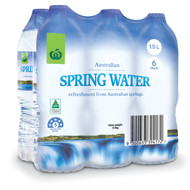 5 PACK of WW Spring Water 6x1.5l bottles