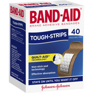 5 PACK of Band-aid Tough Strips Brand 40pk