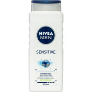 5 PACK of Nivea Men Shower Gel & Body Wash For Sensitive Skin 500ml