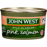 5 PACK of John West Salmon Pink 210g