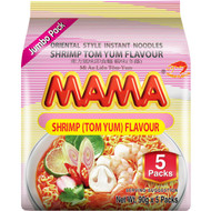 5 PACK of Mama Shrimp (tom Yum) Flavour Instant Noodles Jumbo Pack 90g x5 pack