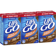 5 PACK of Sanitarium Up&go Liquid Breakfast No Added Sugar Choc Ice 3x250ml