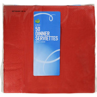 5 PACK of WW Dinner Serviettes Red 50 pack