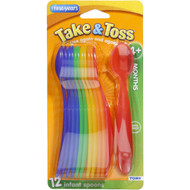 5 PACK of The First Years Take & Toss Cutlery Feeding Spoons Infant 12 pack