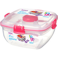 5 PACK of Sistema Plasticware Salad To Go