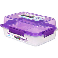 5 PACK of Sistema Lunch Stack To Go Rectangle 1.8l