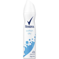 5 PACK of Rexona Women Antiperspirant Aerosol Deodorant Cotton Dry 250ml